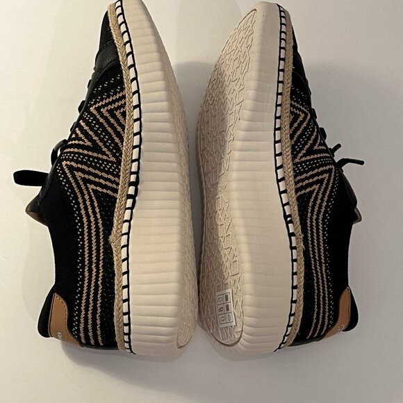 SKECHERS Wilshire Blvd Bellevue Sneakers Black STRETCHFIT MEMORY FOAM Womens 8.5 - Picture 8 of 10